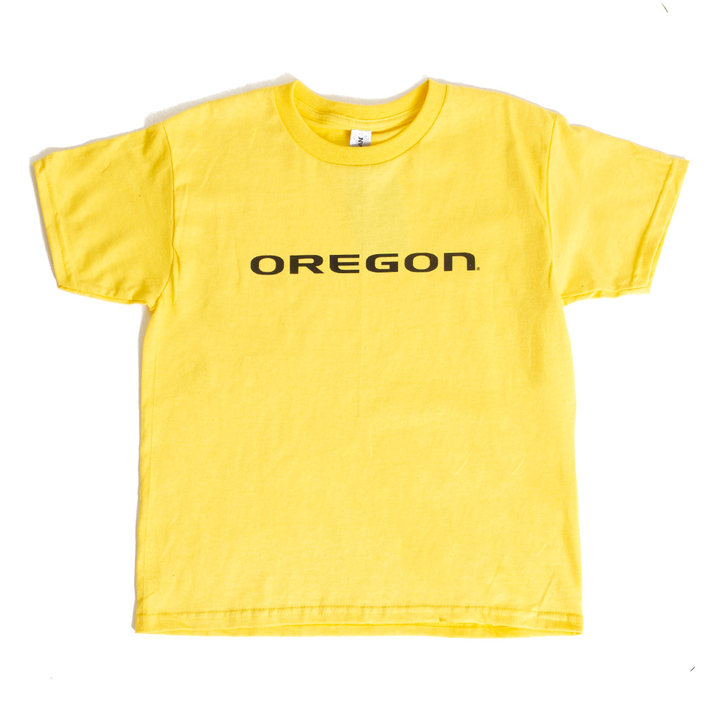 Oregon, McKenzie SewOn, Yellow, Crew Neck, Kids, Youth, 649432